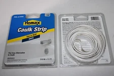 Lot Of 2 Caulkstrip Homax  White  Silicone  Caulk Strips 7/8 Inch x 11 ft