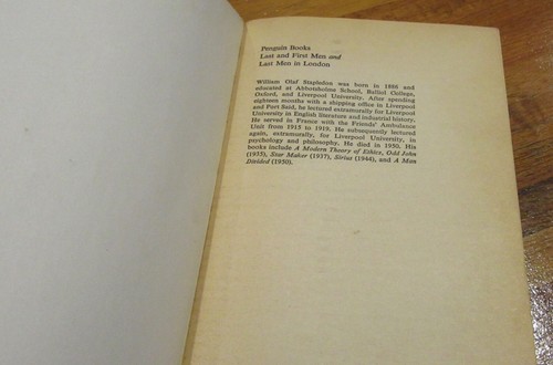 LAST and FIRST MEN & LAST MEN in LONDON ~ Olaf Stapledon.1976 Penguin sc in MELB - Picture 5 of 12