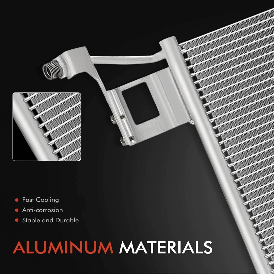 Condensador de aire acondicionado con soporte para Audi A6 Quattro Allroad Quattro S6 S8 V8 4,2 L Foto 2 de 4