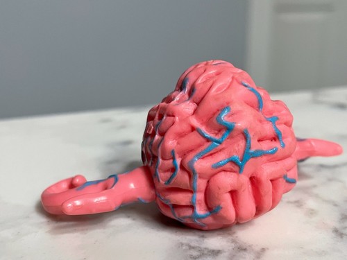 Vintage 1980er TMNT Krang Figur Teenage Mutant Ninja Turtles mit Waffe Waffe - Bild 6 von 11