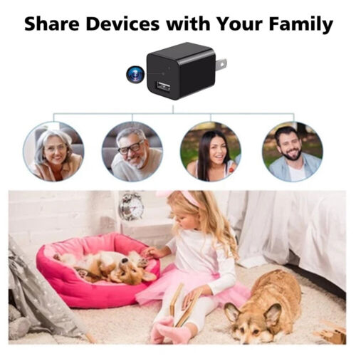 USB Smart Camera Charger WiFi Mini Camera Full HD USB Charger Wireless 1080P - Picture 22 of 27