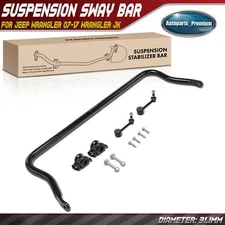 Front Suspension Sway Bar w/ Bushing Kit for Jeep Wrangler 2007-2017 Wrangler JK