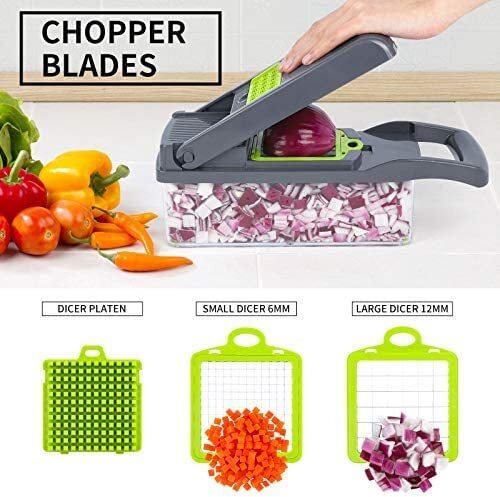 Picadora de verduras - Picadora de alimentos que ahorra tiempo y mano de obra - Picadora de cebolla profesional Ve... - Imagen 5 de 7