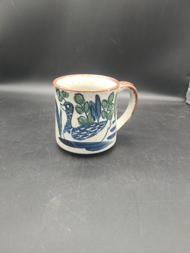 Vintage Otagiri Japan Style Speckled Stoneware Mug Ducks - Picture 3 of 6