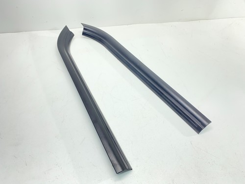 BMW E63 E64 645 650 M6 Front Door Sill Entrance Trim Panel Cover Black Set! OEM✅ - Picture 1 of 12