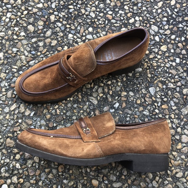 Vintage Hush Puppies Rockabilly Mod Hipster Suede Loafers 1970s eBay