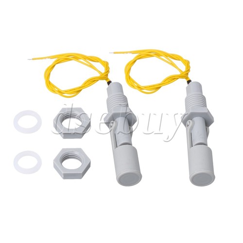 2PCS Gray Horizontal Tank water level sensor liquid float switch - Picture 4 of 8