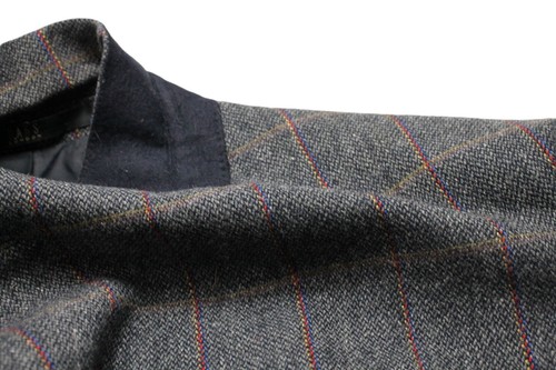 DAKS Blazer Men's UK 48 Pure New Wool Notch Lapel Single Breasted Plaid - Picture 7 of 13