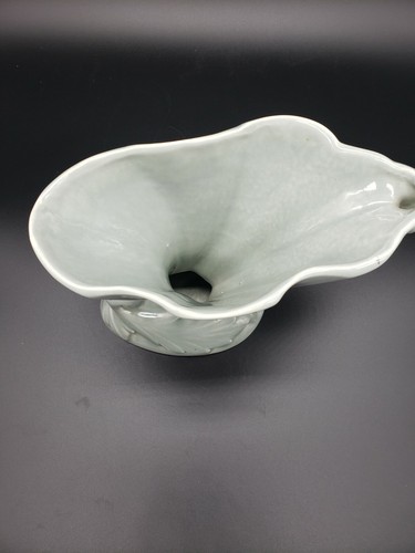VINTAGE 1950er HAEGER graue HORNUKOPIEN VASE HERGESTELLT IN DEN USA #3464 HERVORRAGENDER ZUSTAND T17 - Bild 2 von 9