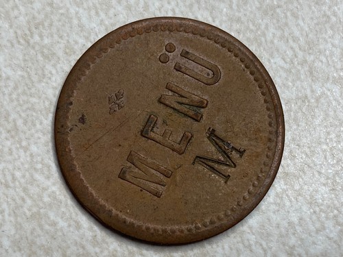 Menu M Trade Arcade Pinball Jukebox Token T692 - Picture 2 of 5