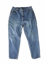 Vintage 1980's Lee Jeans Made In USA Women's Acid Wash High Waist Blue Jeans