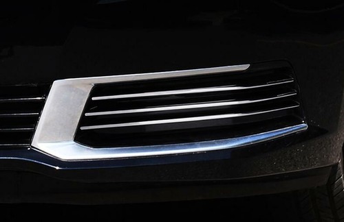 Chrome Titanium Front Fog Light Lamp Strip Trim 6pcs For Cadillac XTS 2018-2019 - Picture 2 of 6
