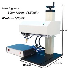 Pneumatic Marking Engraving Machine Metal Stainless Steel USB Engraver 300x200mm