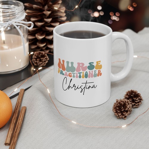 Nurse Practitioner Personalized Coffee Mug Nurse Practitioner Gift Cup - Picture 5 of 9