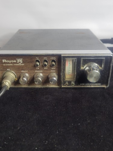 Vintage Royce I-612 23 Channel Transceiver With Wires And CB Mic Untested - Picture 2 of 4