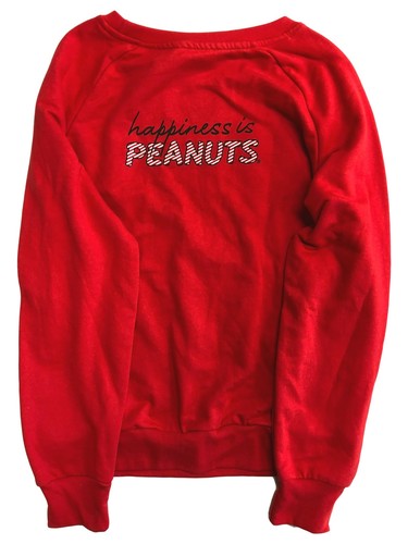 Peanuts Junior Womens Red Snoopy Dog Sweatshirt Sweat Shirt - Picture 2 of 2