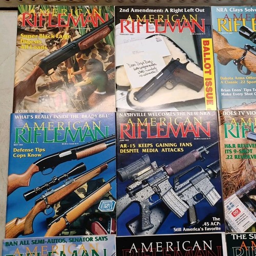 LOT of 12 American Rifleman Magazine FULL YEAR 1993 Nostalgic VINTAGE Guns Books - Picture 5 of 11