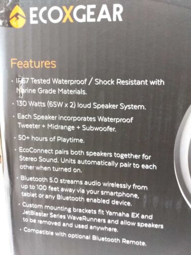 YAMAHA NEW IN BOX WAVERUNNER EX/JetBlaster FOOTWELL SPEAKERS F3Y-H81C0-S0-00 - Picture 2 of 8