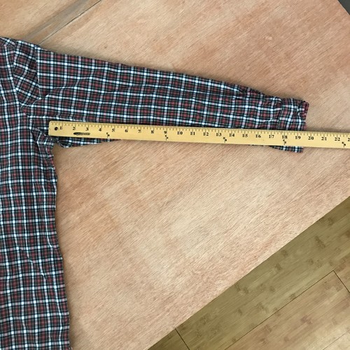 Ralph Lauren Dress Shirt Men 15.5 39 Red Plaid Button Down Collar Long Sleeve - Picture 9 of 14