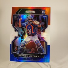 2022 Panini Prizm Red White & Blue Prizm #91 Patrick Mazeika RC