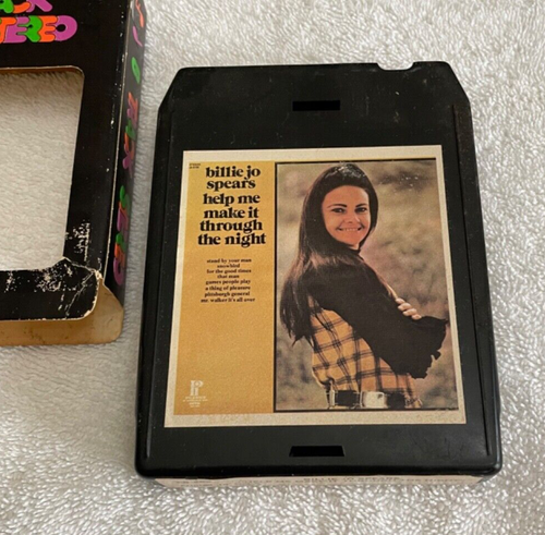 Rare BILLIE JO SPEARS Help Me Make It Through The Night 8-Track Tape EC! - Imagen 2 de 3