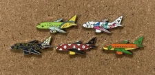 2020 Disney’s Character Planes Hidden Disney Pin Set ~ Full set of 5!