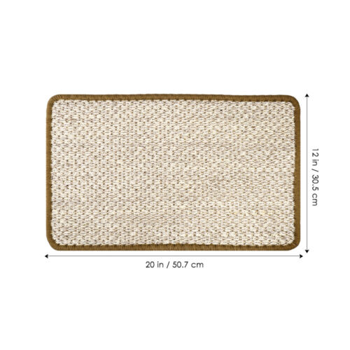 POPETPOP Natur Sisal Katzenkratzmatte Anti Katzenkratzunterlage für Katzen - Bild 3 von 10