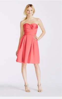 peach color short dress