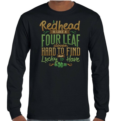 ST PATRICKS DAY T-SHIRT Redhead Ginger Red Head Paddys Irish Unisex Tee Top - Picture 5 of 17