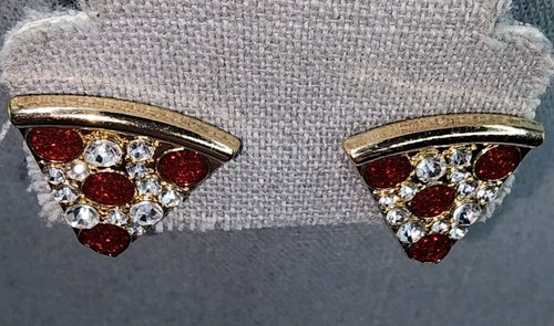 Sugarfix By Baublebar "Pizza My Heart" Pizza Slice Goldtone Pierced Earrings - Picture 5 of 9