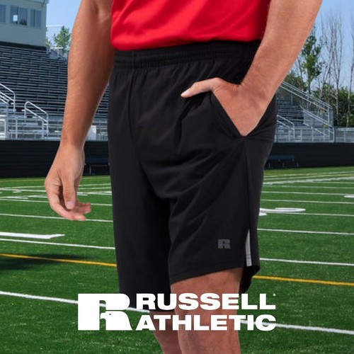 Russell Athletic Men's Legend Stretch Woven Shorts XX-Large, Black - Picture 5 of 7
