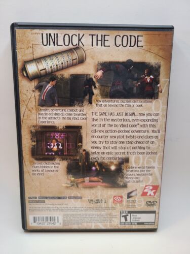 Da Vinci Code Sony PlayStation 2 Video Game 2k Games - Complete w/ Manual CIB - Picture 2 of 4