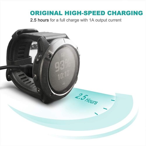Rapide USB Chargeur Pour Garmin Fenix 8 7 Pro 7S 7X 6X 6S 5S Solaire Sapphire - Zdjęcie 6 z 12
