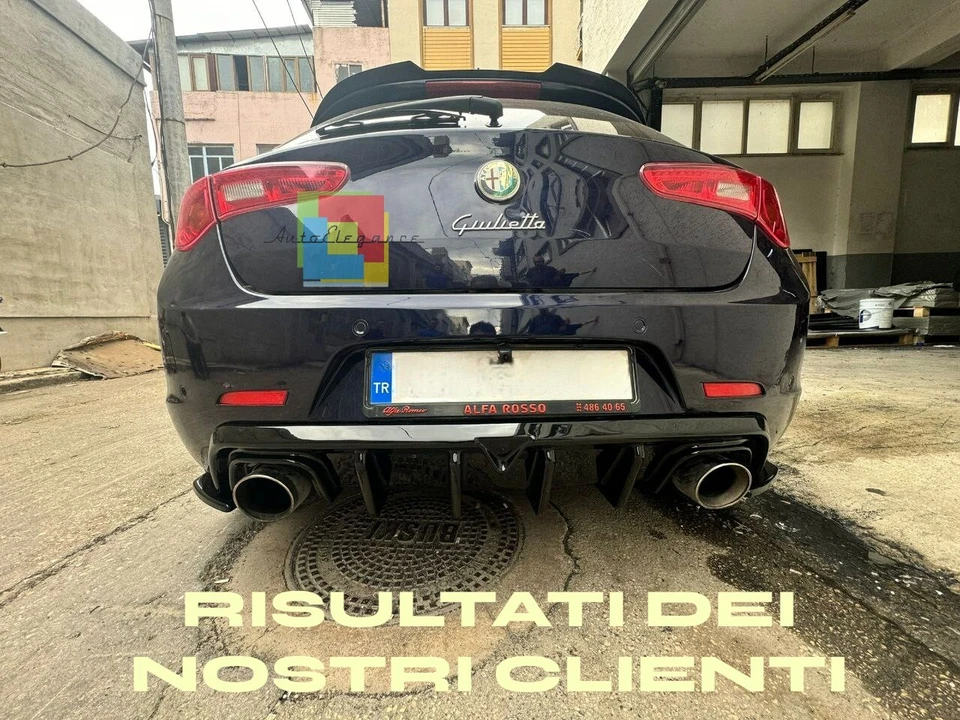 ✨DIFUSOR ADECUADO PARA ALFA ROMEO GIULIETTA LOOK TUNING NEGRO BRILLANTE✨ - Imagen 2 de 4