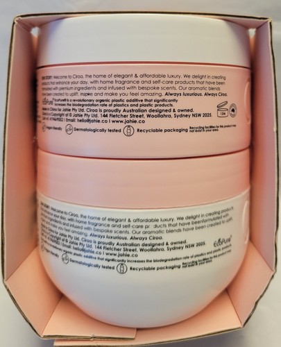 2 pack Ciroa Body - Pink Rose & Oat Milk -Body Butter & Scrub Set Repair Hydrate - Picture 10 of 11