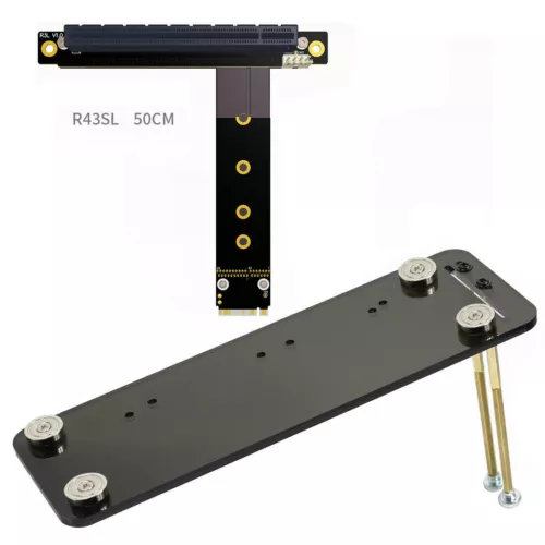 ADT-Link 32G/bps PCI-e 16x zu M.2 für NVMe Key-M 2230 2242 2260 2280 Riser Card