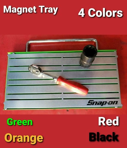 SNAP ON tools magnet tool Organizer Holder Tray 12"X6" and easy transport handle - Picture 2 of 8