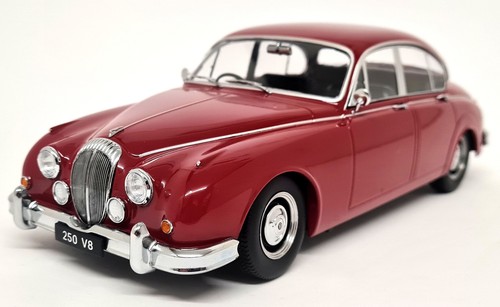 KK 1/18 Daimler 250 V8 RHD 1962 Red Black Interior Diecast Model Car - Picture 3 of 7