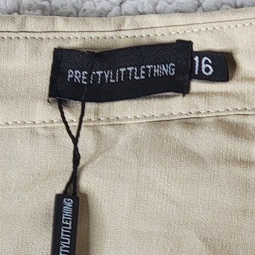 Pretty Little Thing Women's 16 | US 12 Beige Multi Pocket Utility Shirt Dress - Picture 5 of 8