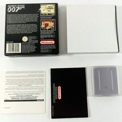 Gioco Game Boy IN Confezione VF James Bond 007 Completo E Monitoraggio - Foto 2 di 3