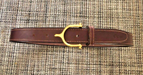 Orvis 2352 Brown English Bridle Leather Equestrian Spur Bit Buckle 28 USA Made - Picture 2 of 8