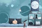 3D Painting Space Planet Star Self-adhesive Removable Wallpaper Murals Wall 913