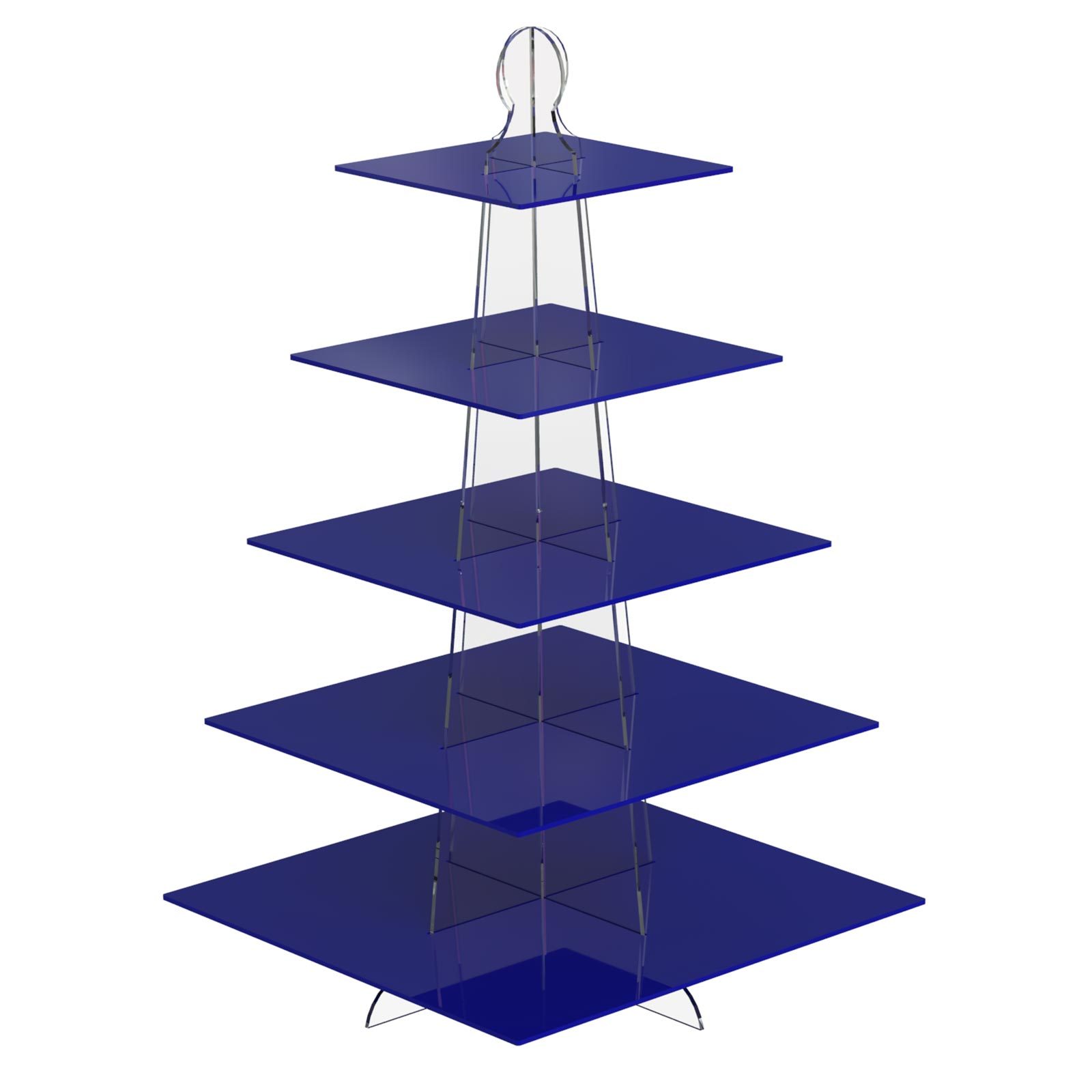 Displaypro 5 Tier Acrylic CupCake Stand Party Birthday Plastic Cup Cake