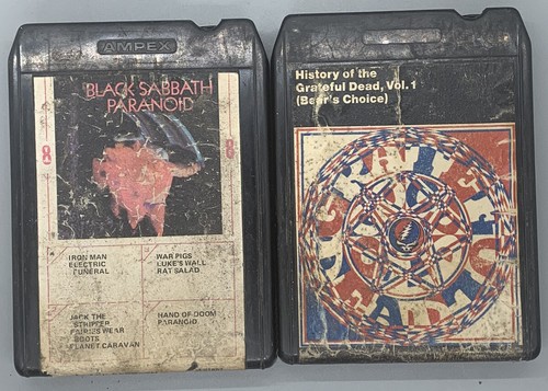 Black Sabbath Paranoid 8 Track Tape and History Of The Grateful Dead Volume 1