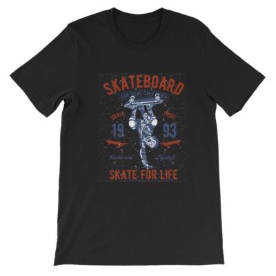 Skate For Life T-Shirt. Skateboard 100% Cotton Premium Tee NEW