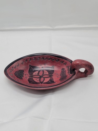 Vintage Handcrafted Stone Trinket Dish Made In Kenya - Picture 4 of 7