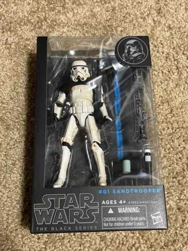Star Wars The Black Series Sandtrooper #01 Blue Line - New Sealed MIB