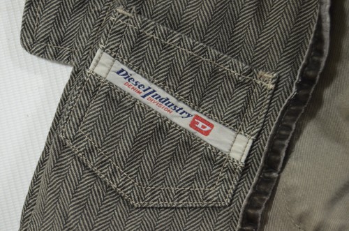 DIESEL FIELD Khaki utility Herringbone canvas JACKET size M Coat military khaki - Picture 16 of 18