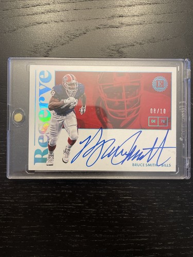 2018 Bruce Smith 2018 Panini Encased Reserve Auto #’d/10  - Picture 1 of 8