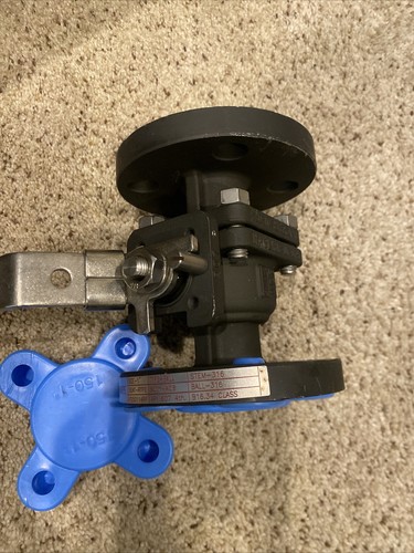 SHARPE CARBON STEEL FULL PORT LOCKING BALL VALVE - 150 LBS FLANGED ENDS, 1" - Picture 6 of 7